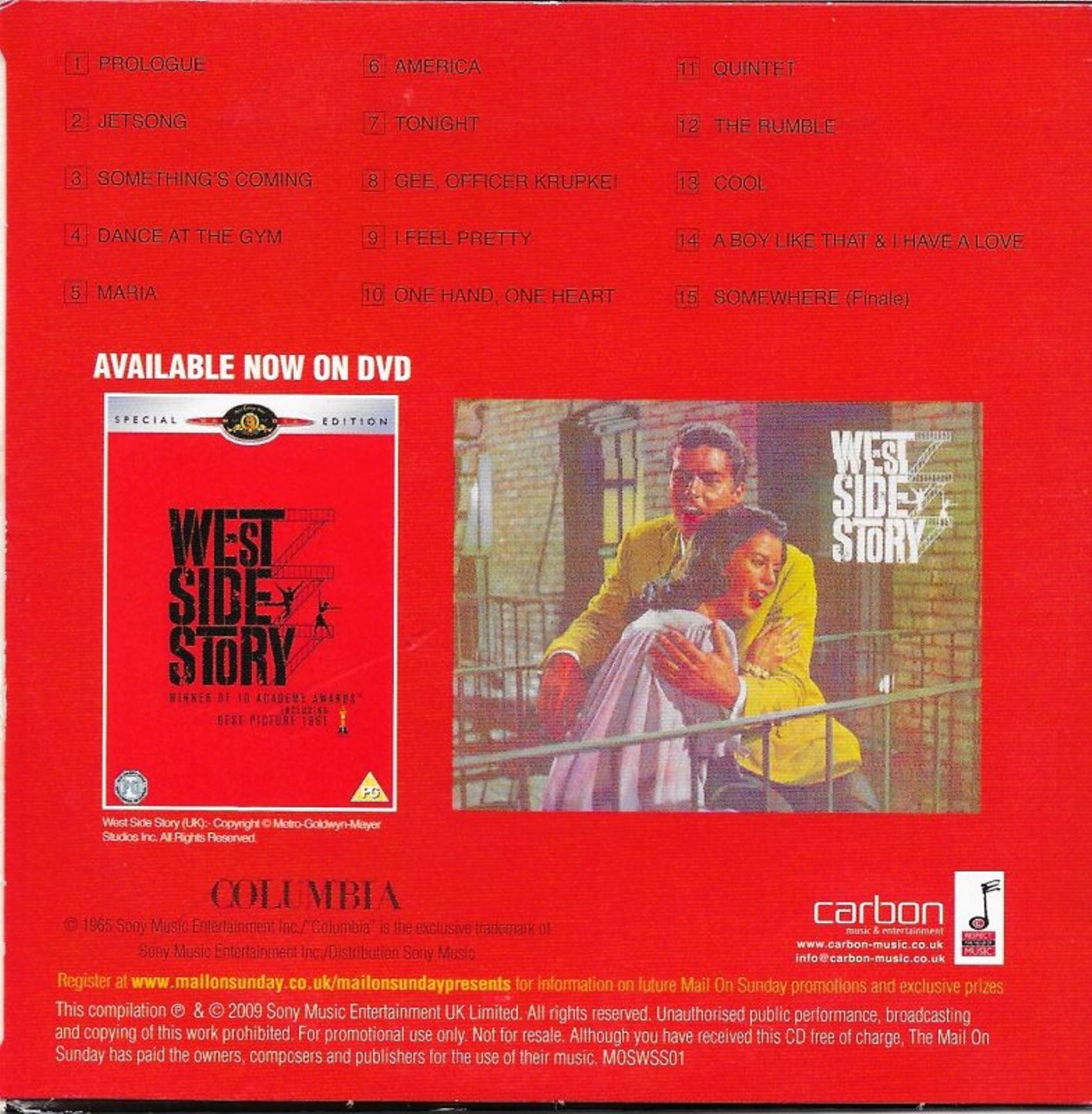 West Side Story; Original Sound Track : Back